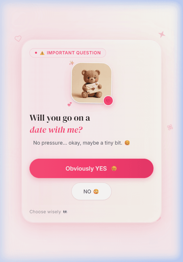 DateInvite Mobile Recipient Experience