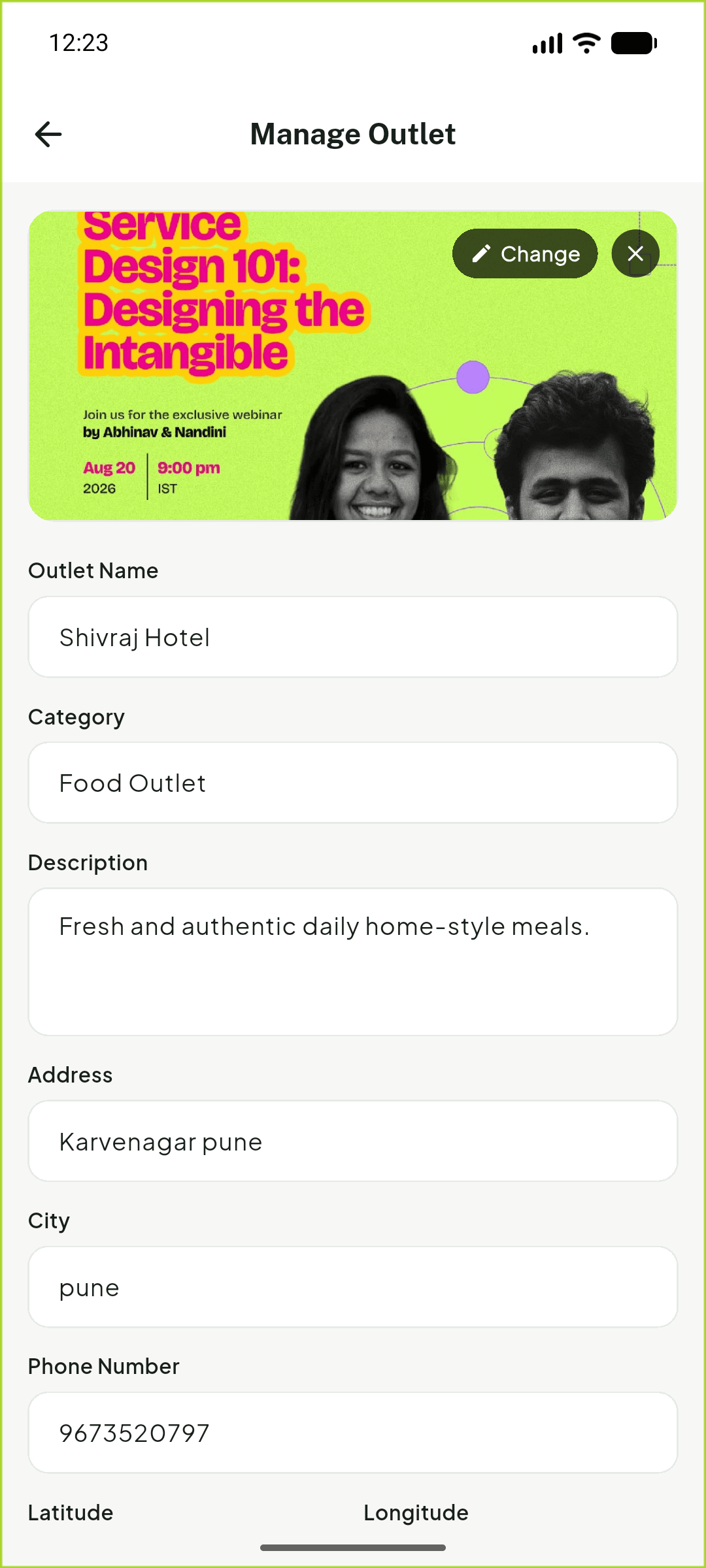 Aahar Nearby Employee Portal